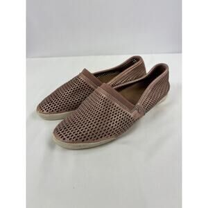 Frye Melanie Flats Copper Rose Gold Leather 6.5 Slip On Perforated Comfort
